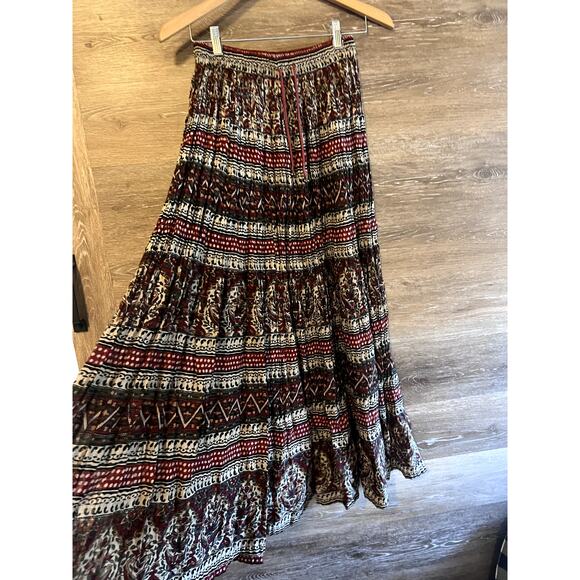 Vintage Maxi Skirt Artsy Size Small Cotton Boho Huntington Ridge long Hippie - Picture 2 of 7